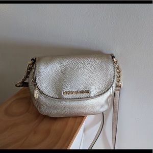Michael Kors Gold Leather Satchel